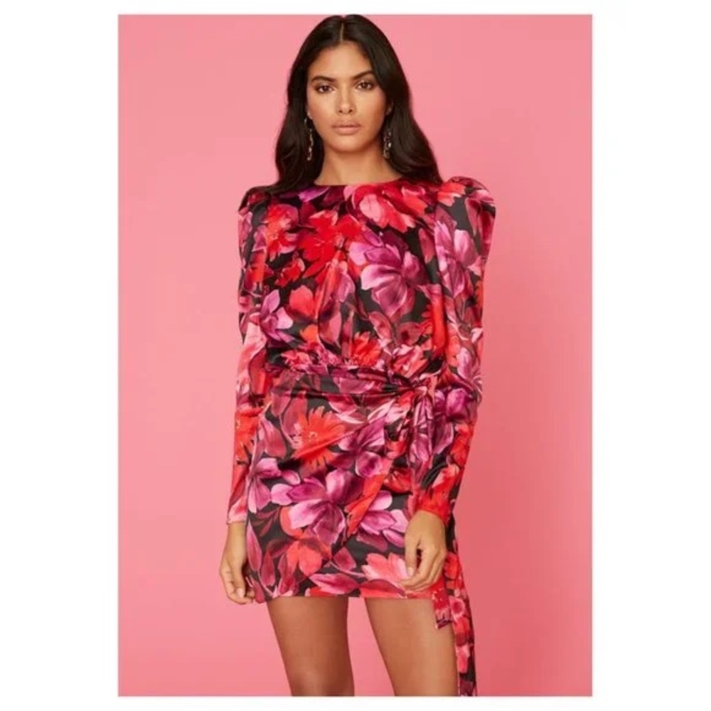 NBD Levigne Mini Dress in Dark Floral